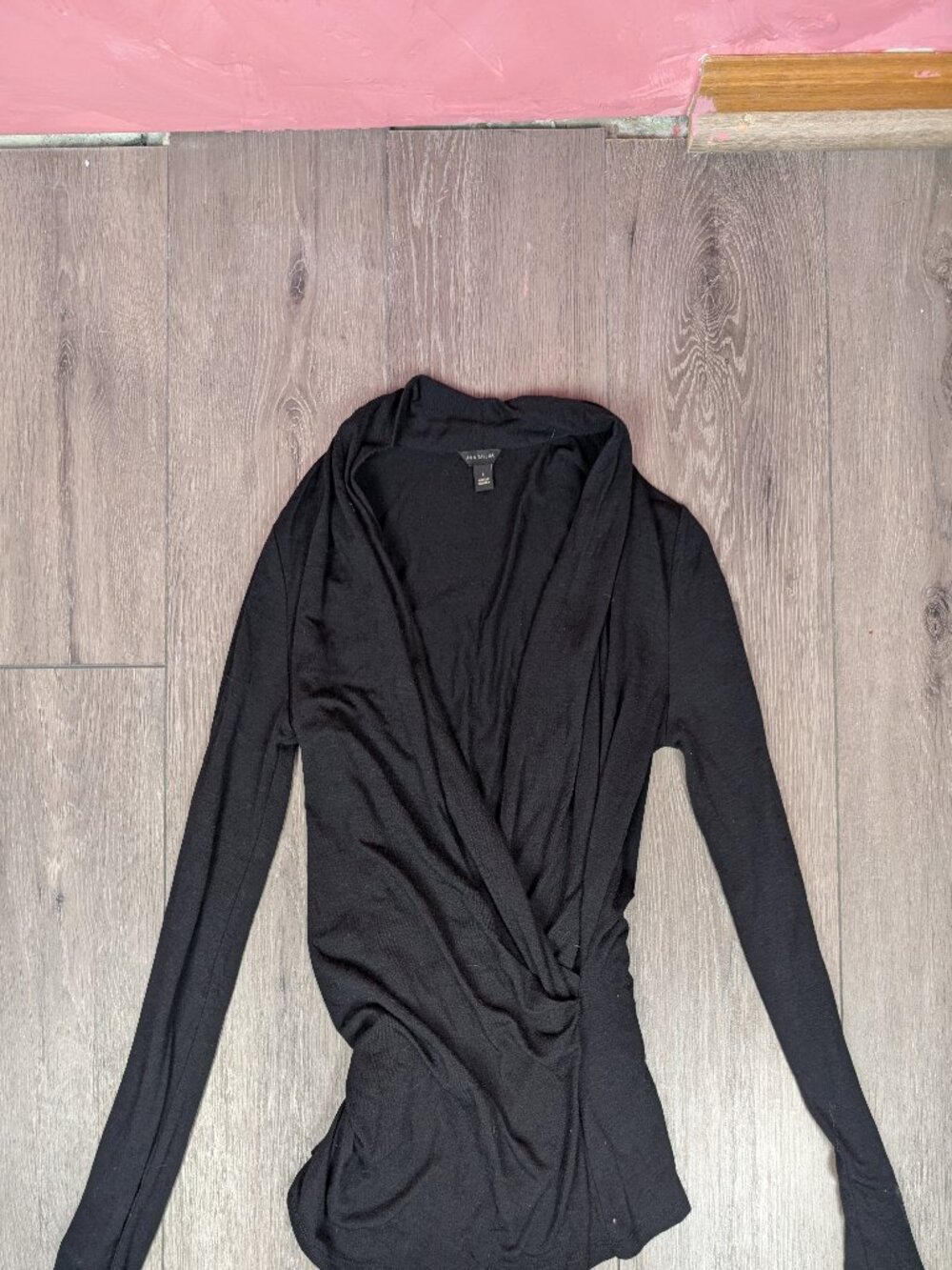 Ann Taylor Black V-Neck Top